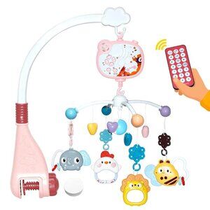 NEW! Baby Crib Mobile with Music and Night Lights w/Rotation, Remote Control